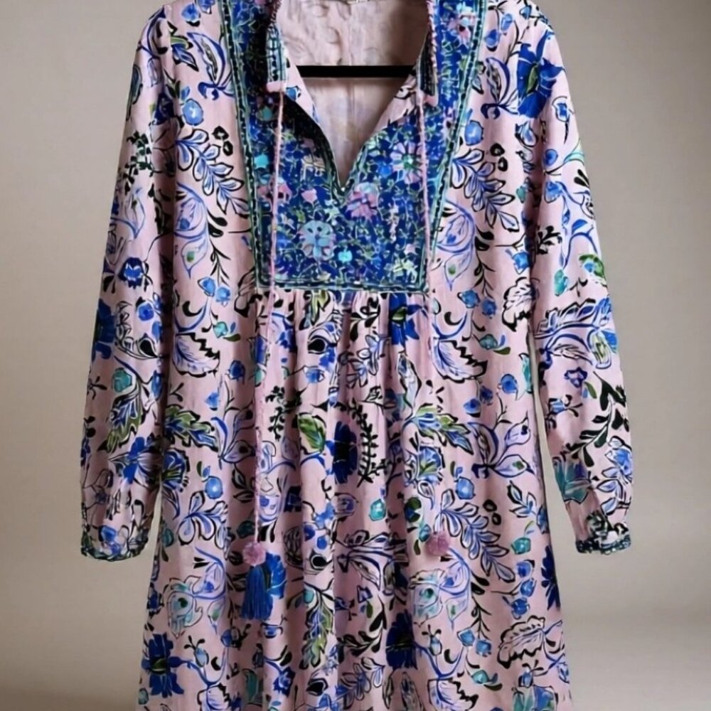 Bella Tu Embroidered Floral Dress – Size S